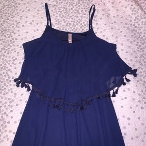 navy blue maxi dress